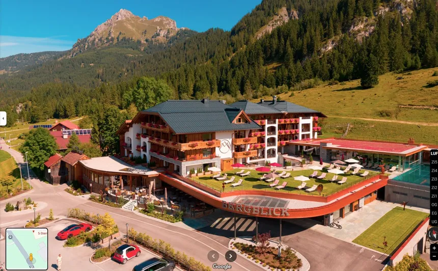 360° Luftaufnahme: Hotel Bergblick-SPA