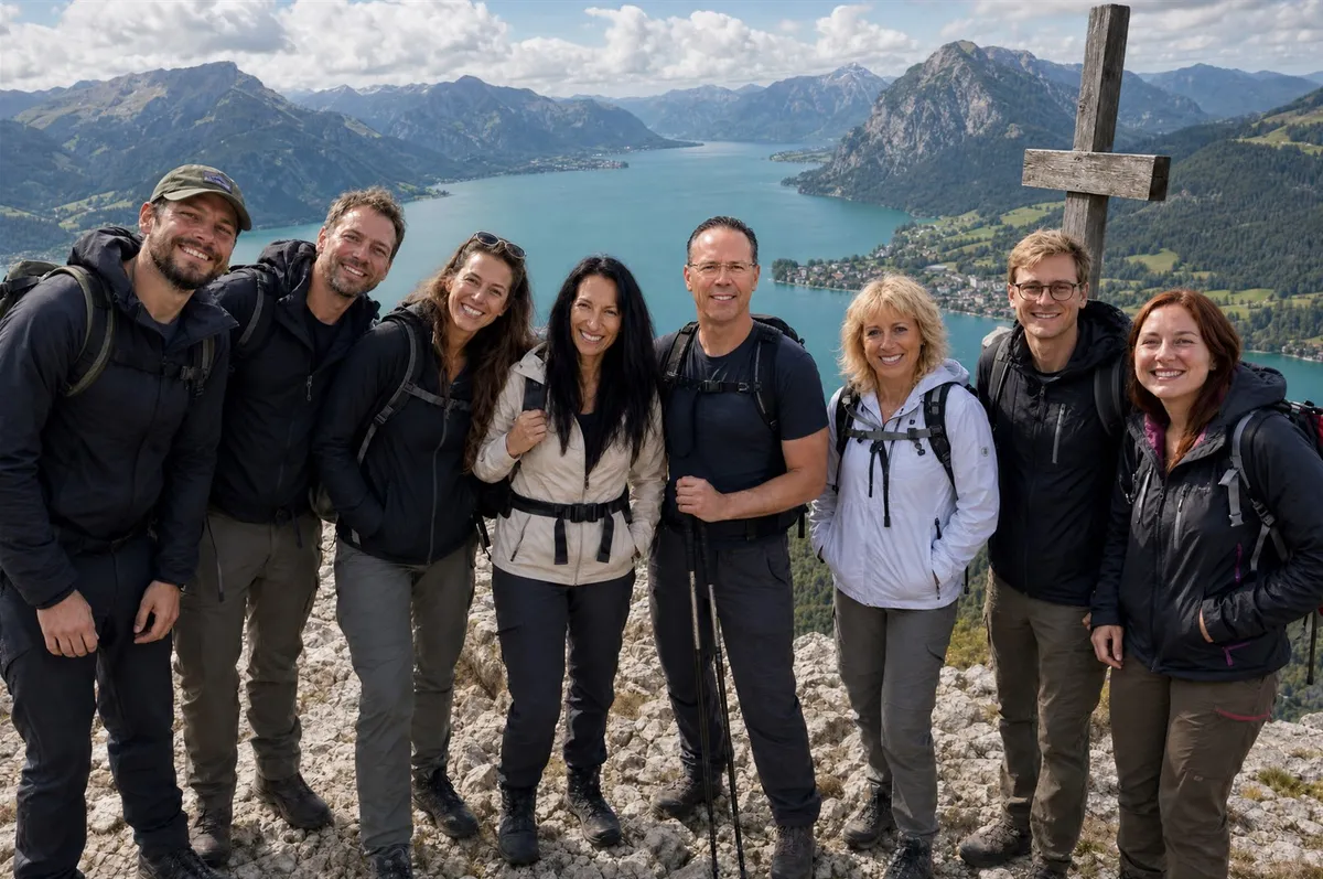 Das IMPULS-Team erreicht gemeinsam den Gipfel nach einem steinigen Bergweg