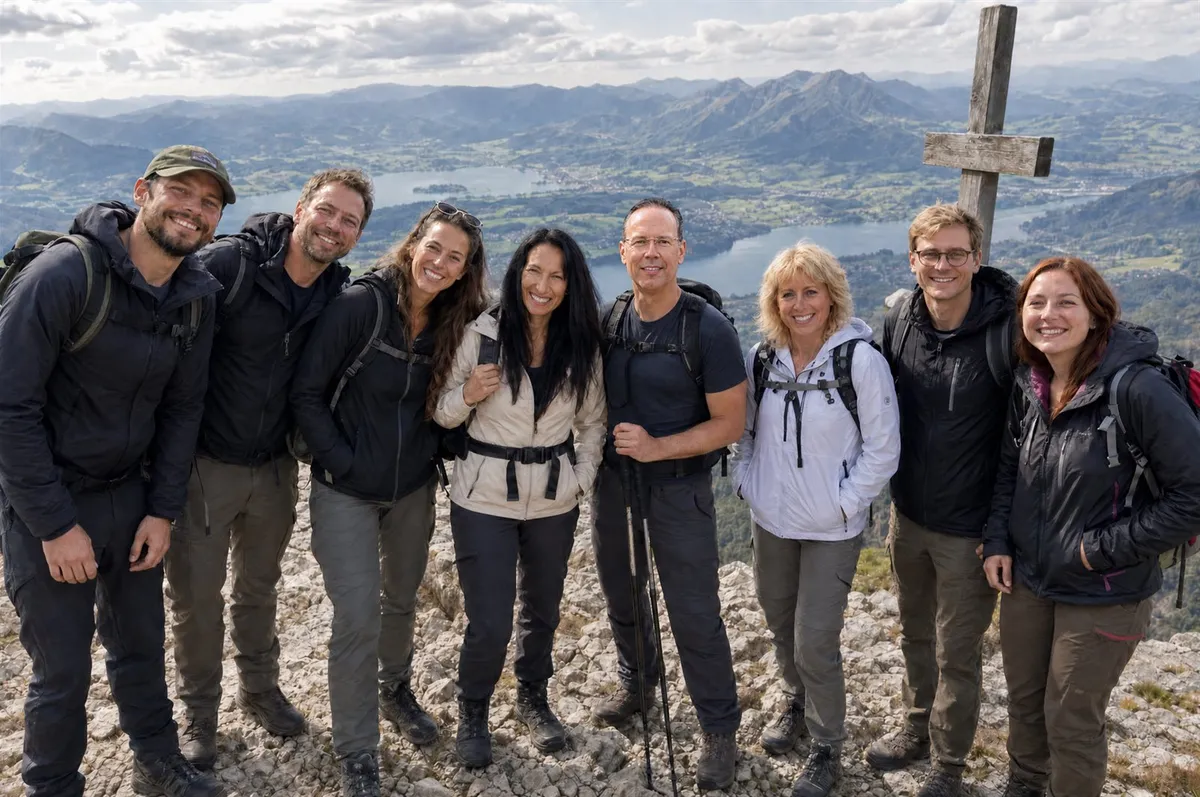 Das IMPULS-Team erreicht gemeinsam den Gipfel nach einem steinigen Bergweg
